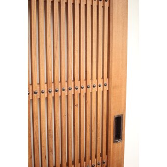 白木格子蔵戸　W054Y 