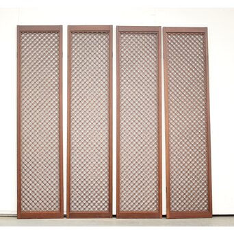 七宝組子欄間 4枚1組　R0145 ウラ面　両面仕様です