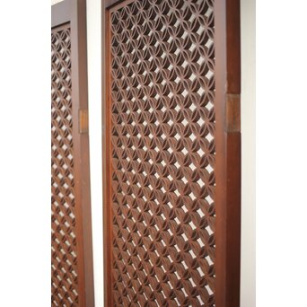 七宝組子欄間 4枚1組　R0145 