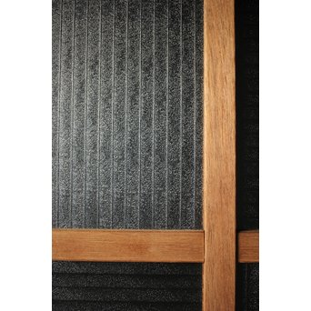 幅広 銀モールガラスの市松模様デザイン建具 2枚1組　GD0095 