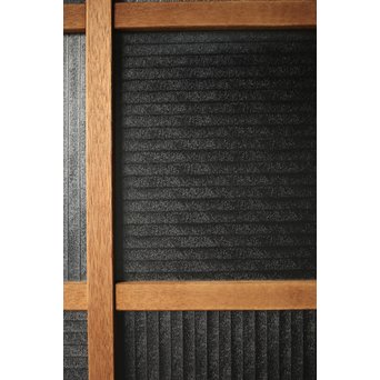 幅広 銀モールガラスの市松模様デザイン建具 2枚1組　GD0095 