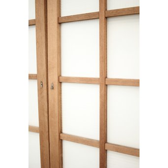 幅広 銀モールガラスの市松模様デザイン建具 2枚1組　GD0095 