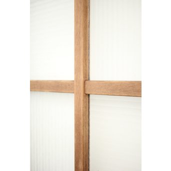 幅広 銀モールガラスの市松模様デザイン建具 2枚1組　GD0095 