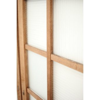 幅広 銀モールガラスの市松模様デザイン建具 2枚1組　GD0095 