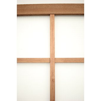 幅広 銀モールガラスの市松模様デザイン建具 2枚1組　GD0095 