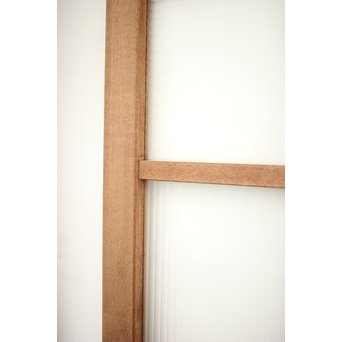 幅広 銀モールガラスの市松模様デザイン建具 2枚1組　GD0095 