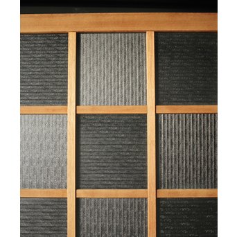 幅広 銀モールガラスの市松模様デザイン建具 2枚1組　GD0095 