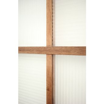 幅広 銀モールガラスの市松模様デザイン建具 2枚1組　GD0095 