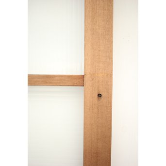 幅広 銀モールガラスの市松模様デザイン建具 2枚1組　GD0095 