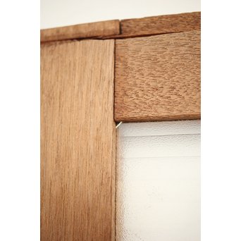 幅広 銀モールガラスの市松模様デザイン建具 2枚1組　GD0095 