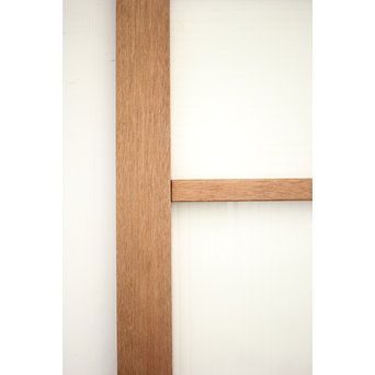 幅広 銀モールガラスの市松模様デザイン建具 2枚1組　GD0095 