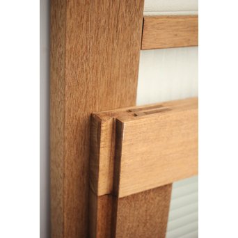 幅広 銀モールガラスの市松模様デザイン建具 2枚1組　GD0095 