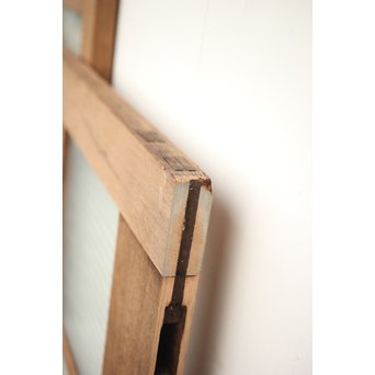 幅広 銀モールガラスの市松模様デザイン建具 2枚1組　GD0095 