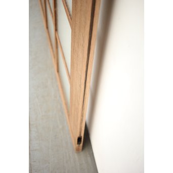 幅広 銀モールガラスの市松模様デザイン建具 2枚1組　GD0095 