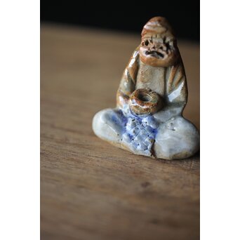 青木木米造か 十六羅漢造 置物 三体　P321 