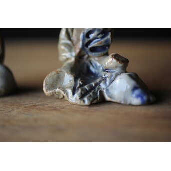 青木木米造か 十六羅漢造 置物 三体　P321 