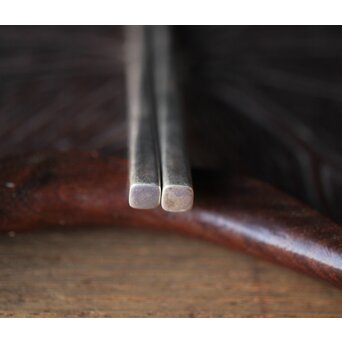 香道具 竹影堂 栄真造 南鐐箸/香筯/きょうじ　M303 