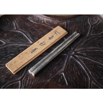 香道具 竹影堂 栄真造 南鐐箸/香筯/きょうじ　M303 
