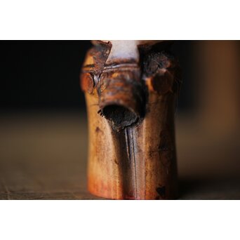 狸 在銘 竹根印材　U275 