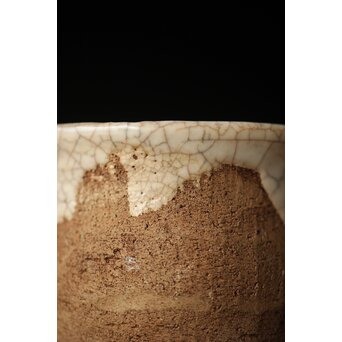 楽山焼 細密蟹彫湯呑　P323 