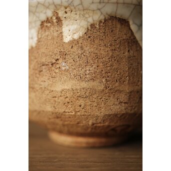 楽山焼 細密蟹彫湯呑　P323 