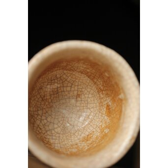 楽山焼 細密蟹彫湯呑　P323 