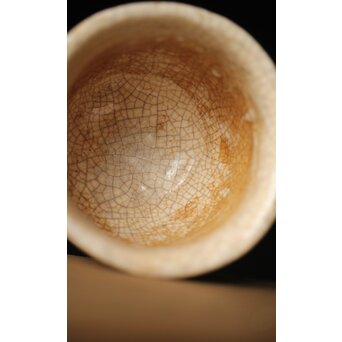 楽山焼 細密蟹彫湯呑　P323 