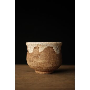 楽山焼 細密蟹彫湯呑　P323 