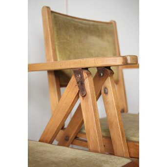 飛騨産業 オールドキツツキ 折りたたみ椅子 2脚　T448 