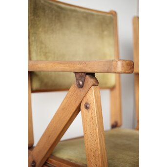 飛騨産業 オールドキツツキ 折りたたみ椅子 2脚　T448 