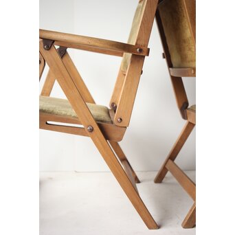 飛騨産業 オールドキツツキ 折りたたみ椅子 2脚　T448 