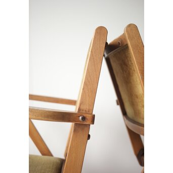 飛騨産業 オールドキツツキ 折りたたみ椅子 2脚　T448 