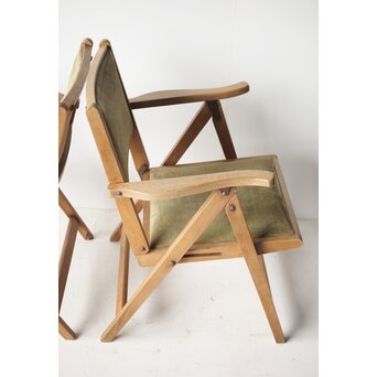 飛騨産業 オールドキツツキ 折りたたみ椅子 2脚　T448 