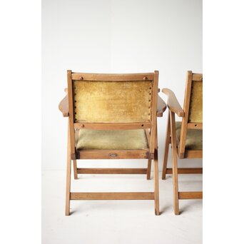 飛騨産業 オールドキツツキ 折りたたみ椅子 2脚　T448 