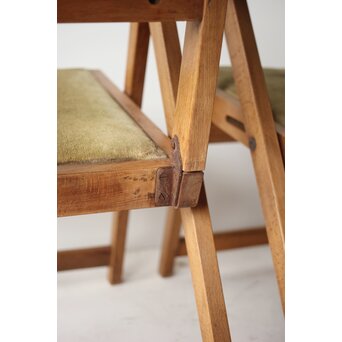 飛騨産業 オールドキツツキ 折りたたみ椅子 2脚　T448 