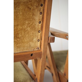 飛騨産業 オールドキツツキ 折りたたみ椅子 2脚　T448 