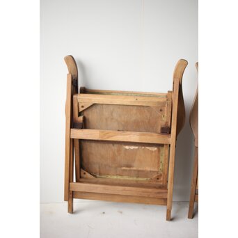 飛騨産業 オールドキツツキ 折りたたみ椅子 2脚　T448 