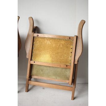 飛騨産業 オールドキツツキ 折りたたみ椅子 2脚　T448 