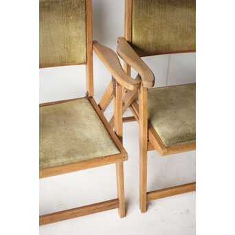 飛騨産業 オールドキツツキ 折りたたみ椅子 2脚　T448 