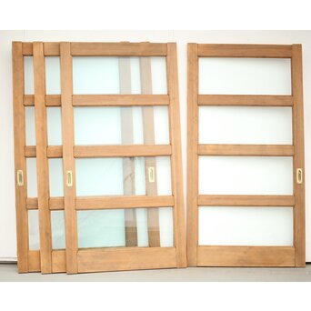 ゆらゆらガラス戸 4枚1組　GD0096Y