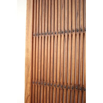 総欅格子蔵戸　W058Y 