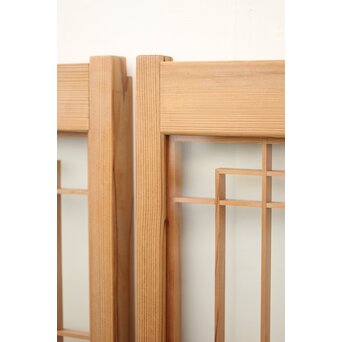 両面ガラス 組子書院 4枚1組　R0147 