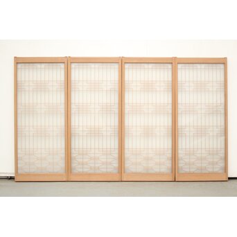 両面ガラス 組子書院 4枚1組　R0147 