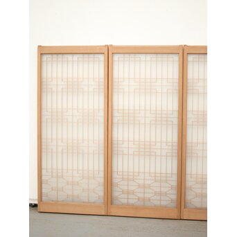 両面ガラス 組子書院 4枚1組　R0147 