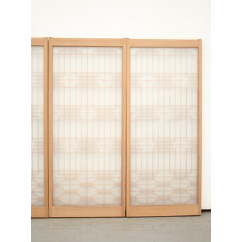 両面ガラス 組子書院 4枚1組　R0147 