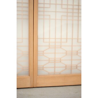 両面ガラス 組子書院 4枚1組　R0147 