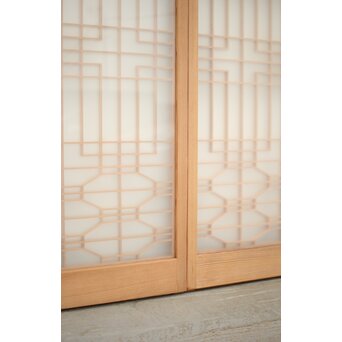 両面ガラス 組子書院 4枚1組　R0147 