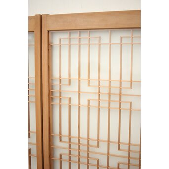 両面ガラス 組子書院 4枚1組　R0147 