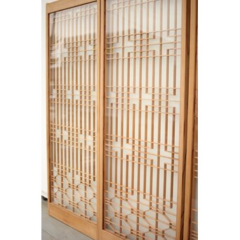 両面ガラス 組子書院 4枚1組　R0147 