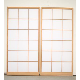 上手 両面障子戸 2枚1組　F239 